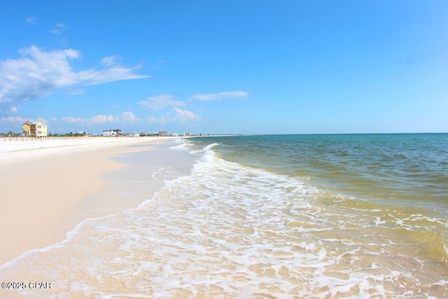 property view of water with a view of the beach