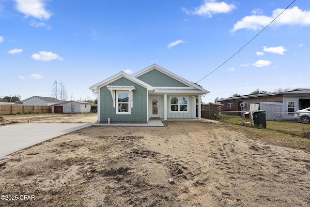 view of front of home