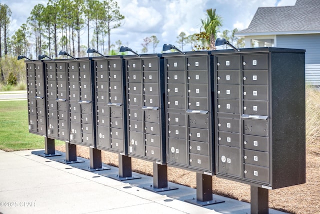 view of community with mail boxes