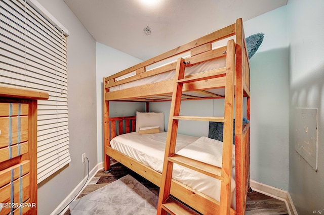 bedroom featuring hardwood / wood-style floors