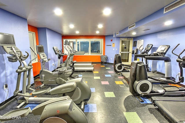 view of exercise room