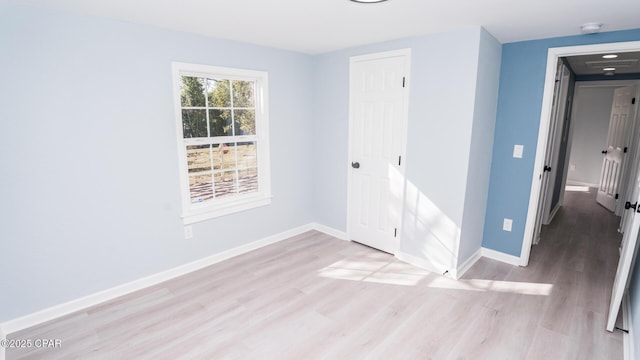 interior space with light wood-type flooring