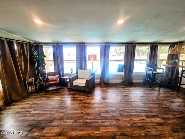 unfurnished room featuring dark hardwood / wood-style floors