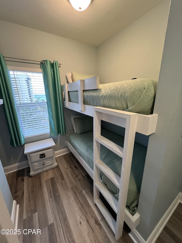 bedroom featuring hardwood / wood-style floors