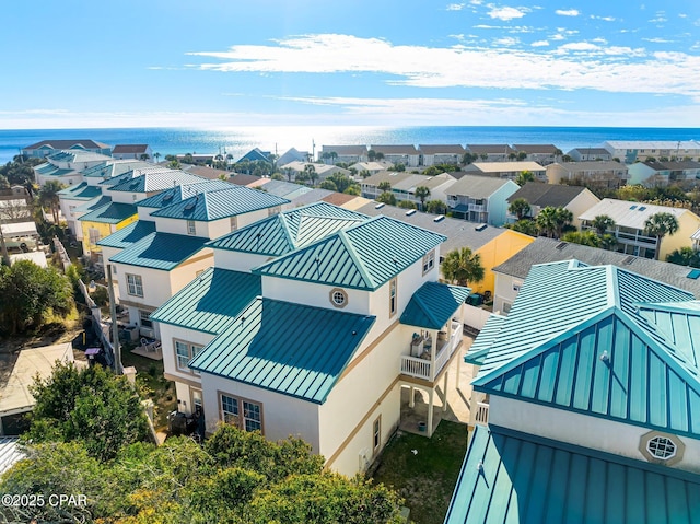 bird's eye view with a residential view