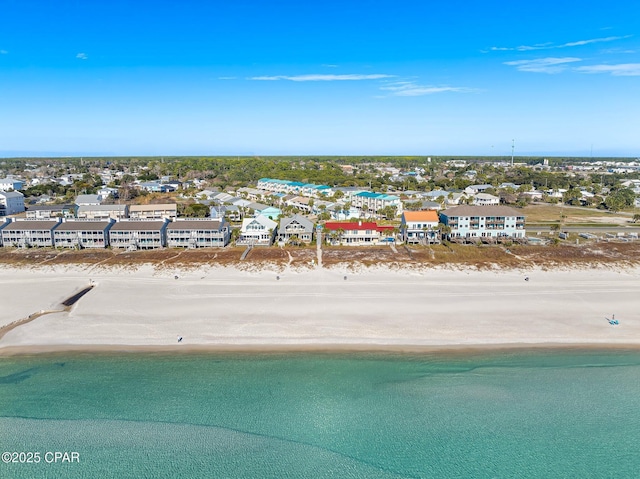 17878 Front Beach Rd Unit E2, Panama City Beach, FL 32413 - birds eye view of property with a residential view, a view of the beach, and a water view