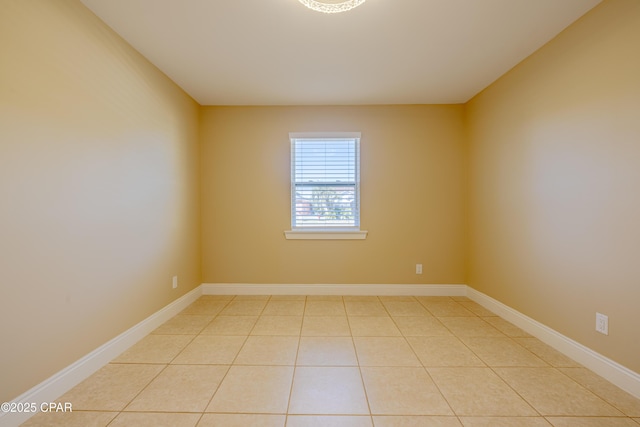 view of tiled spare room