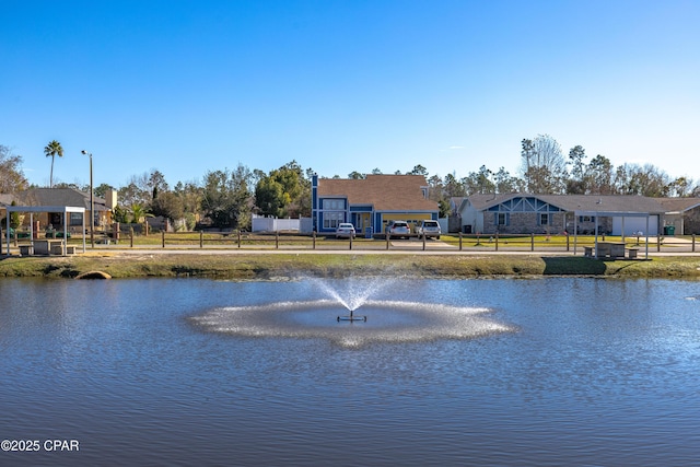 view of water feature