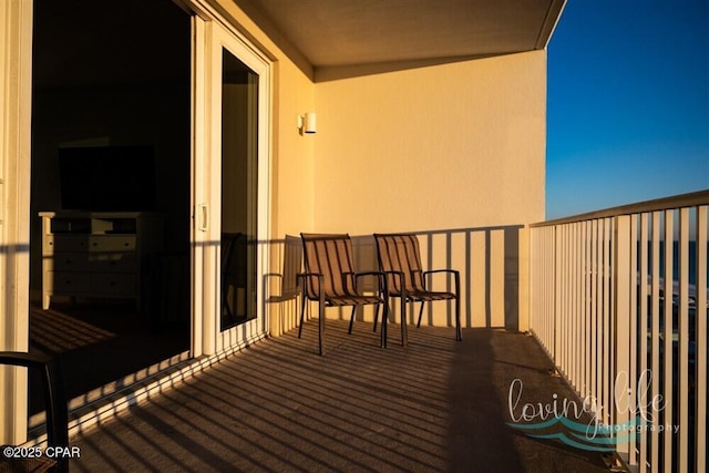 view of balcony