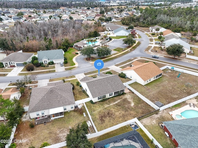 birds eye view of property