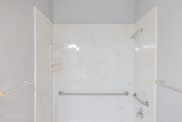 full bathroom with vanity, toilet, shower / washtub combination, and tile patterned flooring