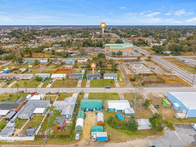 aerial view featuring a residential view