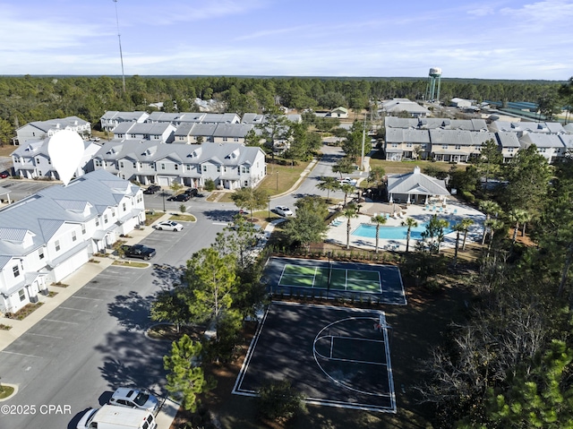 birds eye view of property