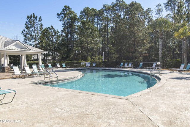 view of pool with a patio area