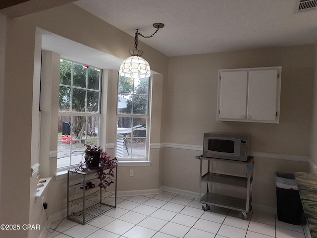 view of tiled dining area