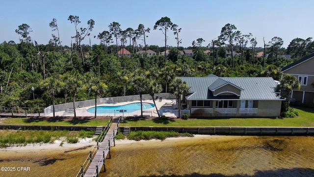 view of pool