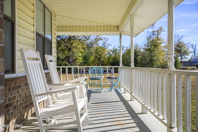 view of balcony