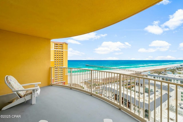 15928 Front Beach Rd Unit 3-1610, Panama City Beach, FL 32413 - balcony with view of water and beach
