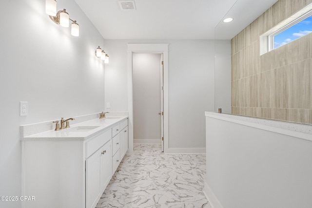 bathroom featuring vanity