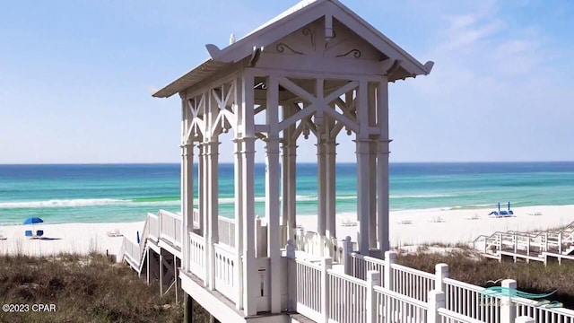 water view with a beach view