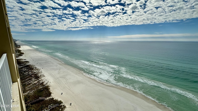 property view of water with a view of the beach