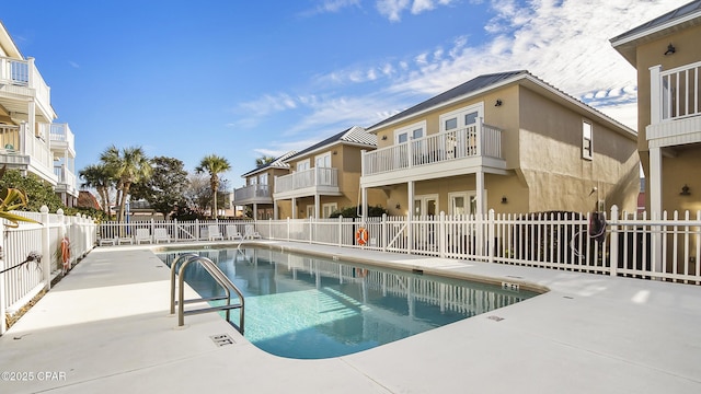 view of pool with a patio area