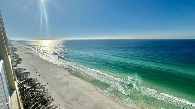 water view with a beach view