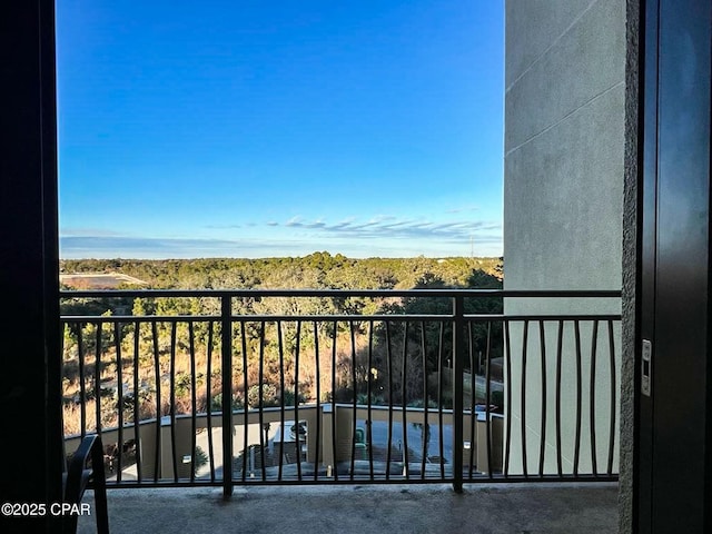 view of balcony