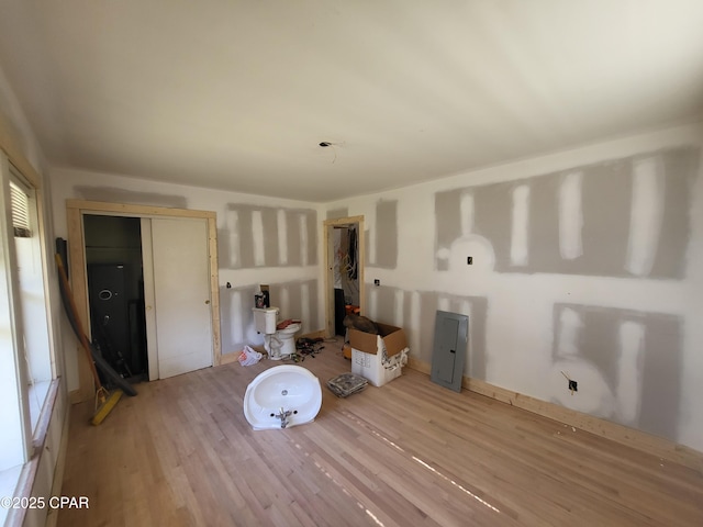 living room featuring hardwood / wood-style floors