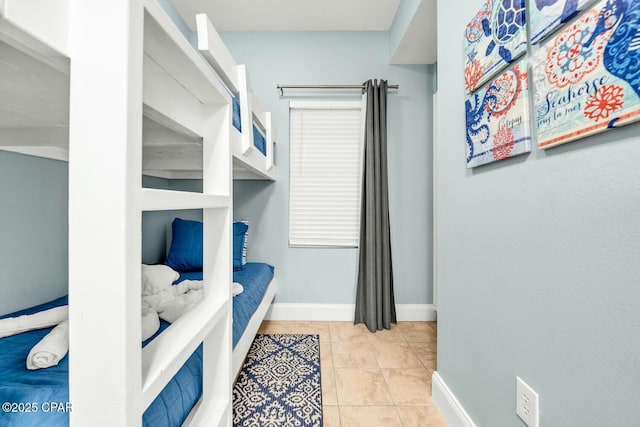 view of tiled bedroom