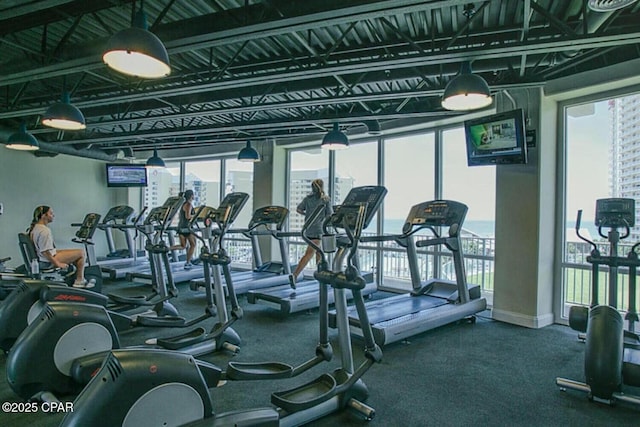 view of workout area