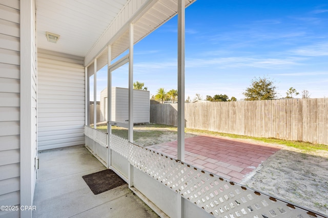 view of sunroom / solarium