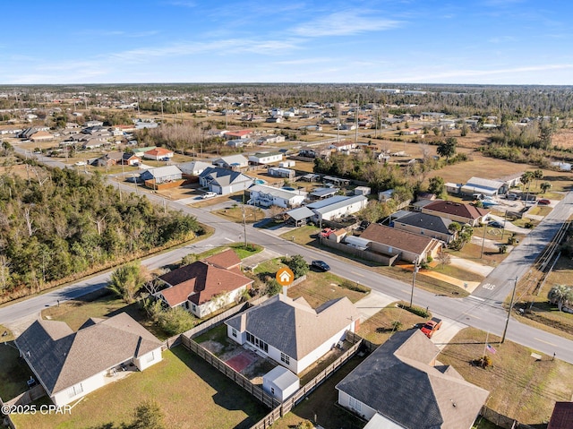 bird's eye view featuring a residential view