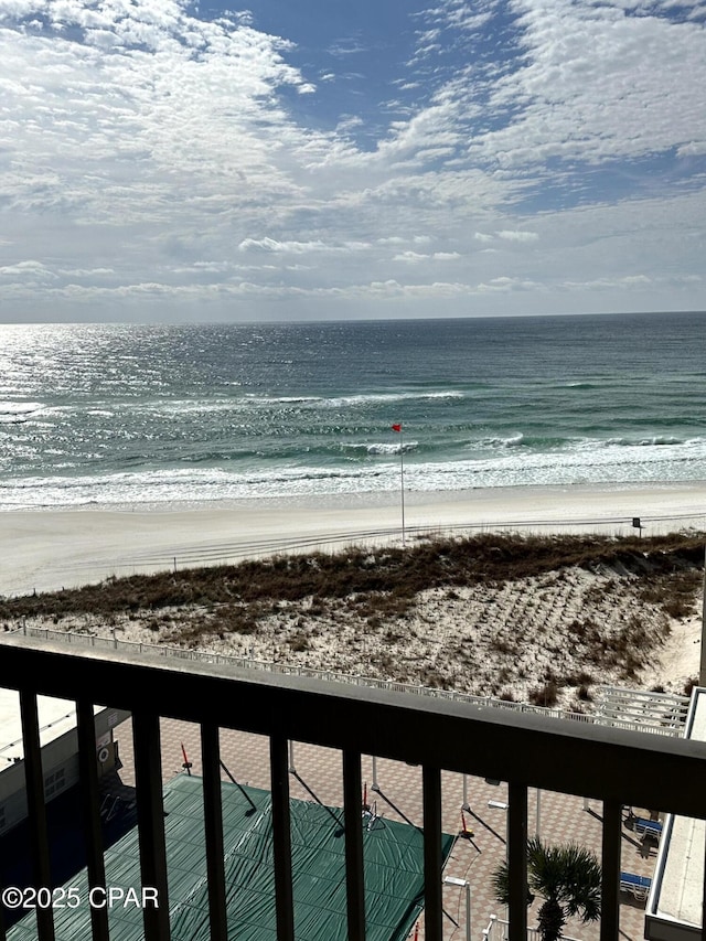 water view with a beach view