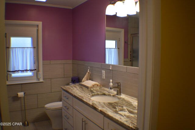 hall with tile patterned flooring