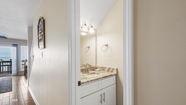 bathroom with vanity