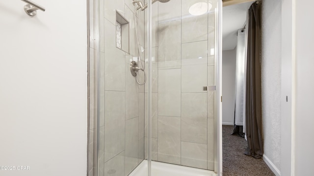 bathroom with walk in shower