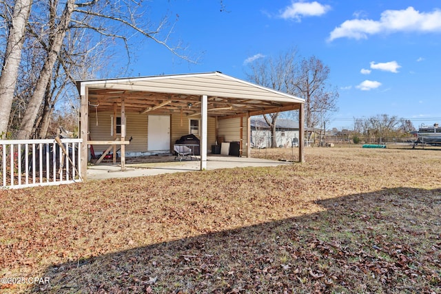 view of community featuring a patio