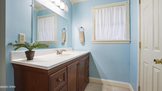 bathroom featuring vanity