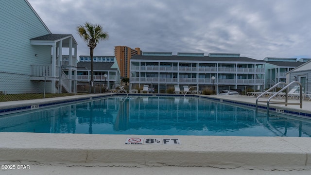 view of pool