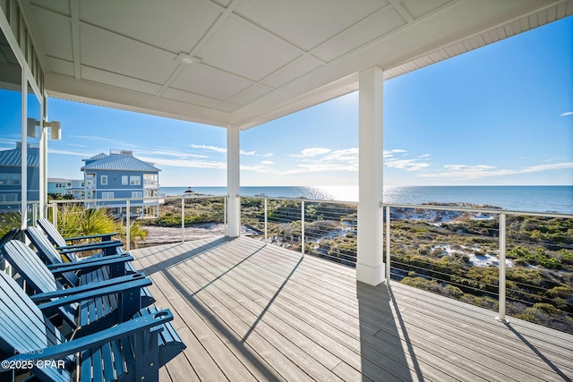 121 Gulf Hibiscus Dr, Port St Joe, FL 32456 - wooden deck with a water view