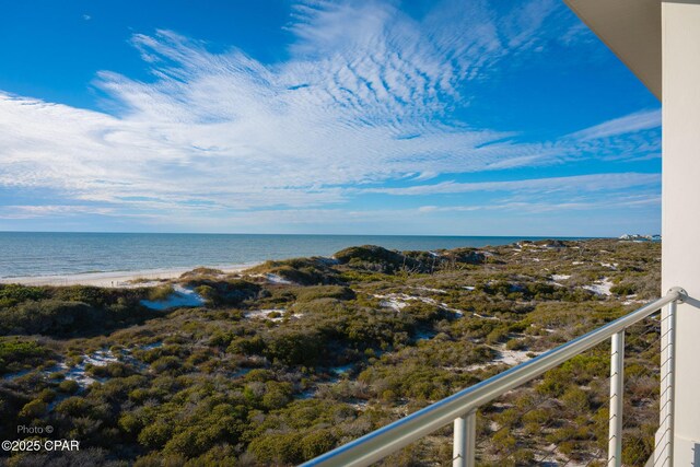 water view with a beach view