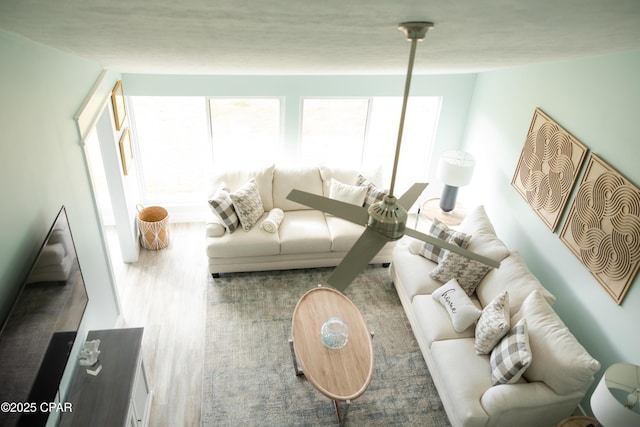 living room featuring wood finished floors