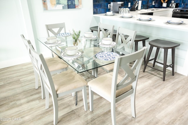 dining room featuring wood finished floors