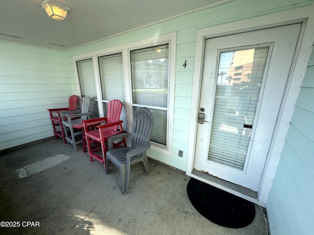 view of patio with covered porch