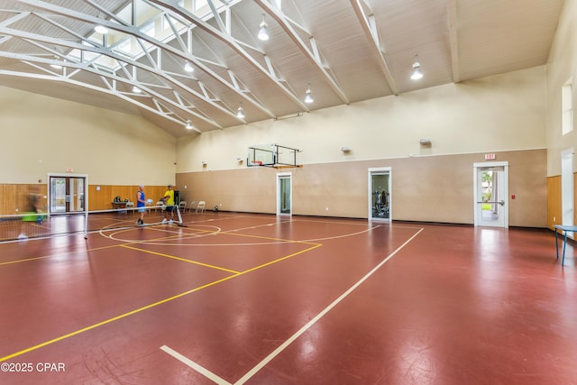 view of basketball court