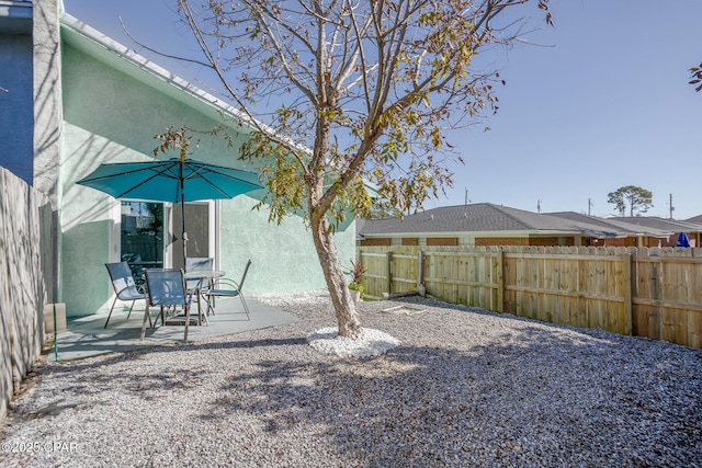 view of yard featuring a patio