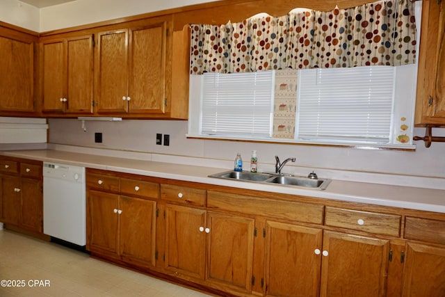 kitchen with dishwasher and sink