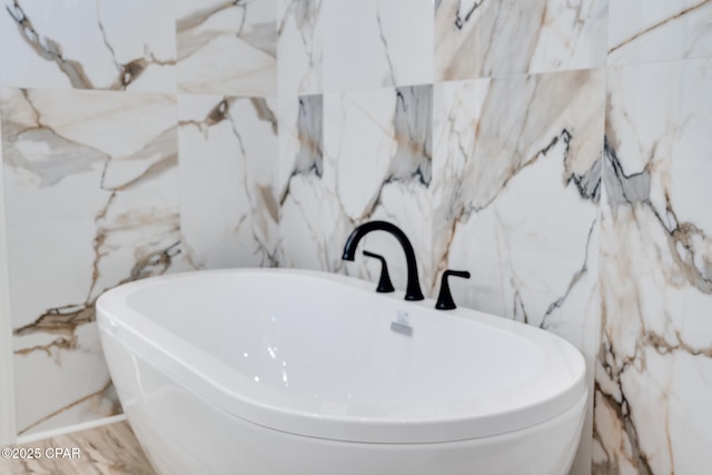 bathroom featuring a bathing tub