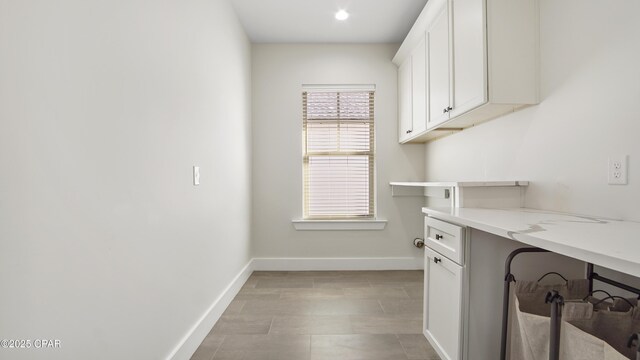 3511 Cottage Cove Ln, Panama City, FL 32408 - laundry area with baseboards and recessed lighting
